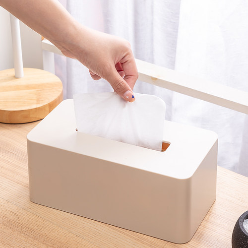 北欧风家庭桌面纸巾盒塑料面巾盒