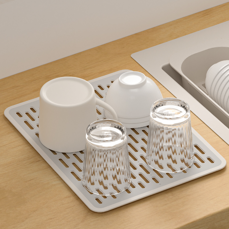 厨房镂空塑料沥水垫硅胶洗碗池台面碗碟筷子勺子沥水架杯子沥水板