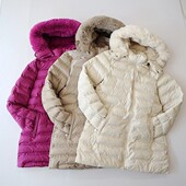 冬季 棉服外套立领连帽拉链纯色压胶薄棉衣D15 长袖 新品 女中长款