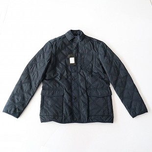 夹棉夹克外套立领拉链暗扣菱形格宽松百搭X15 男长袖 春秋季 新品