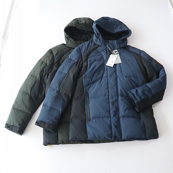 冬季新品男长袖羽绒服外套立领连帽拉链暗扣宽松撞色保暖棉服D11