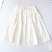 百搭A字裙C6M 半身裙松紧腰宽松拼接蕾丝胖MM大码 春秋季 女中长款