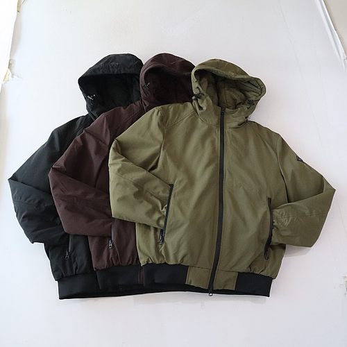 秋冬新品男长袖夹克棉服外套连帽拉链宽松休闲青年薄款百搭棉衣R6