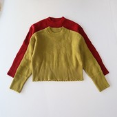 百搭打底针织上衣C7M 毛衣圆领套头宽松弹力纯色时尚 春秋季 女长袖