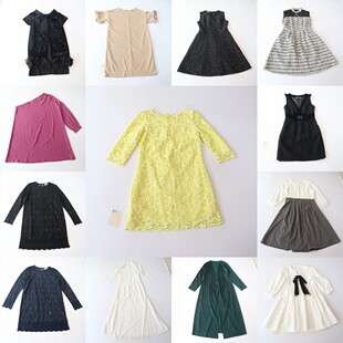 百搭A字裙C8M 连衣裙圆领套头宽松时尚 春夏秋季 女中长款