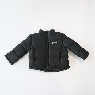 百搭棉衣W3 棉服外套立领拉链印花小童宝宝纯色时尚 冬季 女童长袖