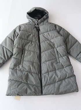 冬季新品男女中长款长袖棉服外套连帽拉链宽松加厚保暖棉衣D7