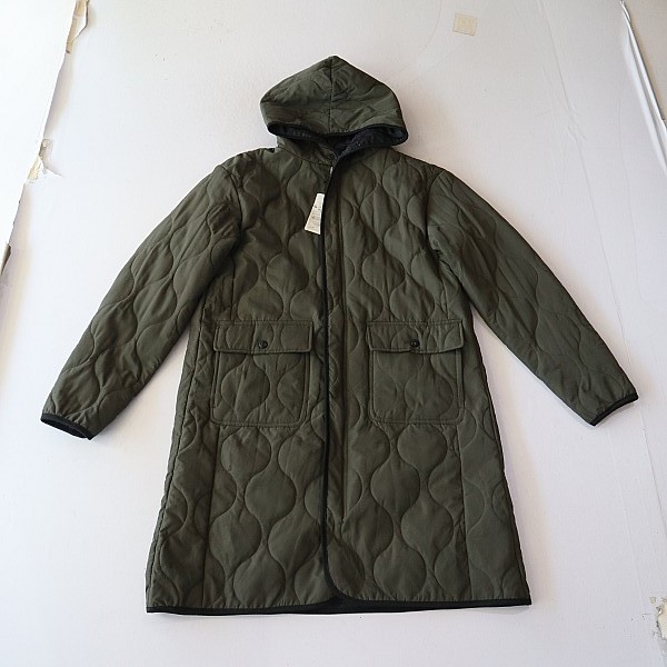 秋冬季新品男中长款长袖棉服外套连帽拉链宽松青年百搭薄款棉衣R1