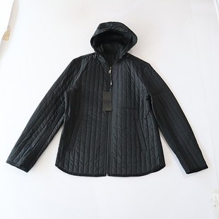 春秋季 夹棉夹克外套立领连帽拉链宽松休闲纯色百搭上衣C8M 男长袖