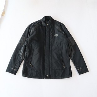 百搭上衣C4M 夹棉夹克外套立领拉链宽松休闲拼接时尚 春秋季 男长袖