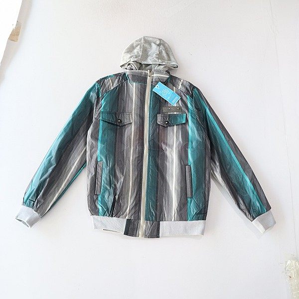 春秋季男长袖夹棉条纹夹克外套立领连帽拉链宽松青年百搭上衣C6M,男装,夹克,淘宝优惠券,粉丝福利购,淘宝优惠卷