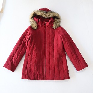 百搭棉衣D2 棉服外套立领连帽拉链宽松纯色时尚 秋冬季 女长袖