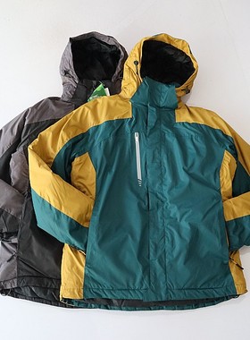 冬季男长袖棉服外套立领连帽拉链魔术贴宽松撞色时尚百搭棉衣D23