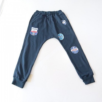 春秋季新品男女卫裤纯棉松紧腰抽绳宽松垮裤印花青少年吊裆裤D14