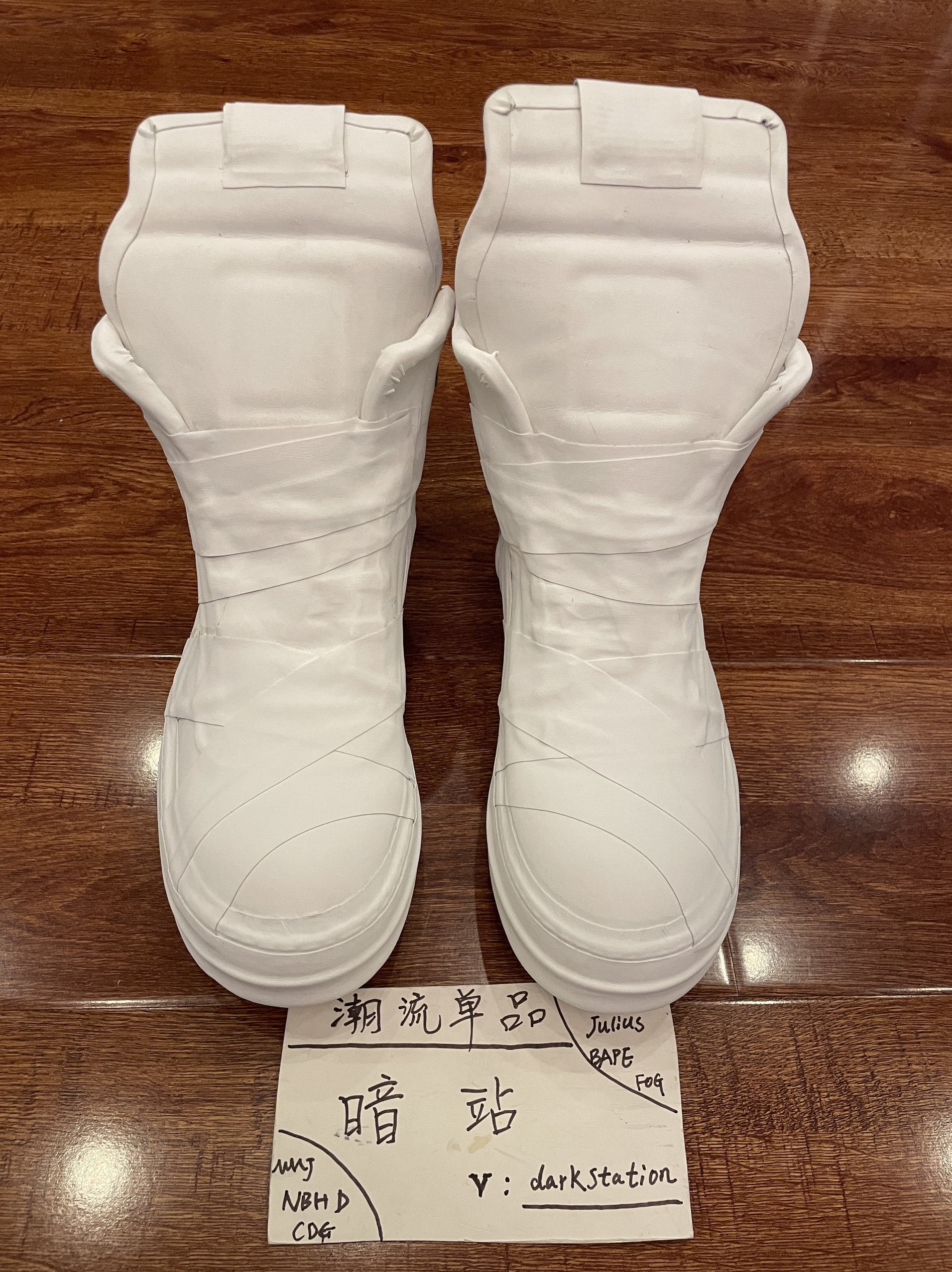 thumbnail for Customized Version of Rick's Dark Style, Avant-Garde Dark Ro, Mummy Inverted Triangle Dark Style Thick-Soled Short Boots