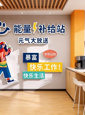 办公室墙面装饰氛围布置文化墙贴
