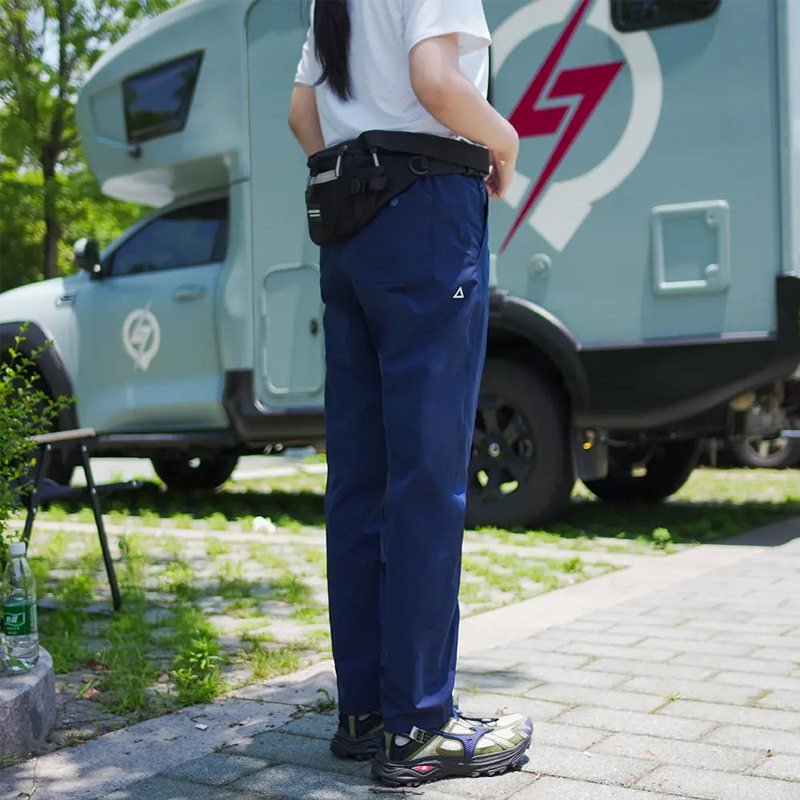 三角标速干工装裤男夏季薄款微锥直筒防晒裤子户外徒步登山冲锋裤