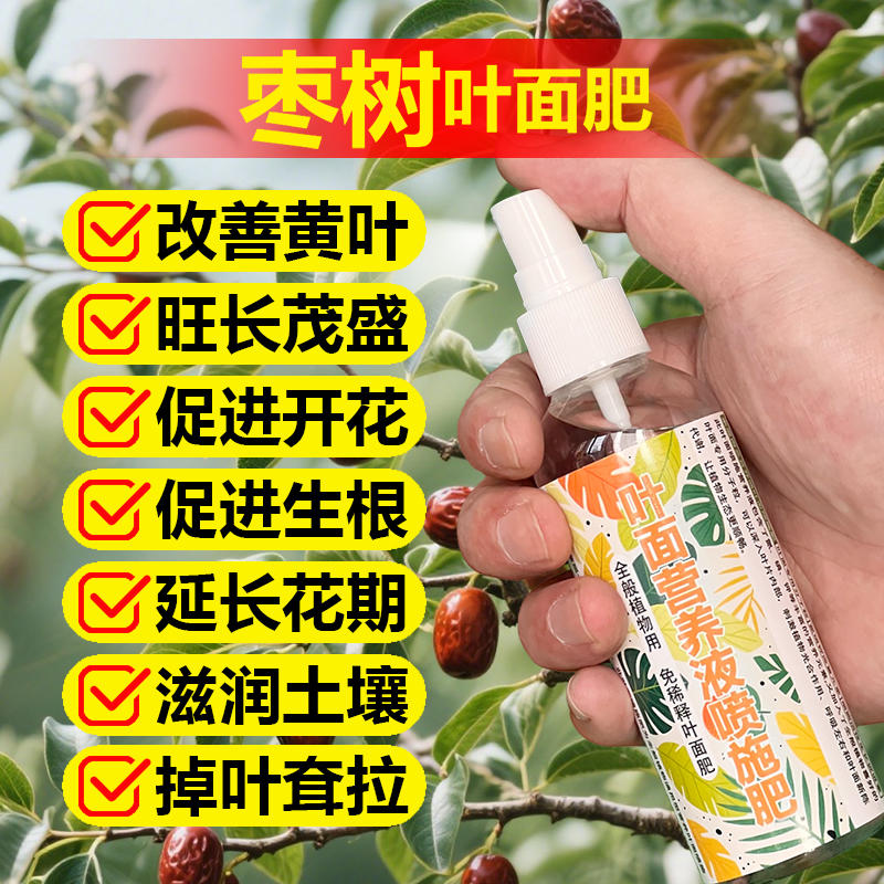 枣子果树专用肥料盆栽种植枣树果苗营养液叶面肥颗粒浓缩有机肥料