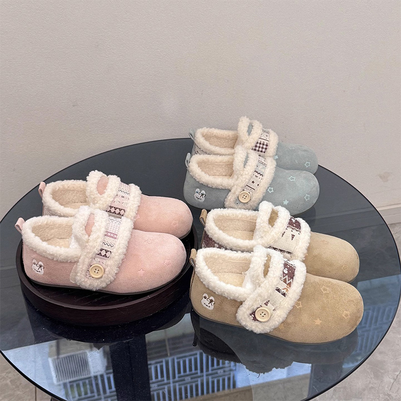 勃肯鞋女保暖棉鞋一脚蹬毛毛鞋
