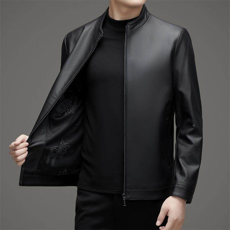 秋冬新款皮衣男士宁绵羊皮单夹克立海领短大款29-F中老年加绒码厚,户外/登山/野营/旅行用品,其他户外服装,淘宝优惠券,粉丝福利购,淘宝优惠卷