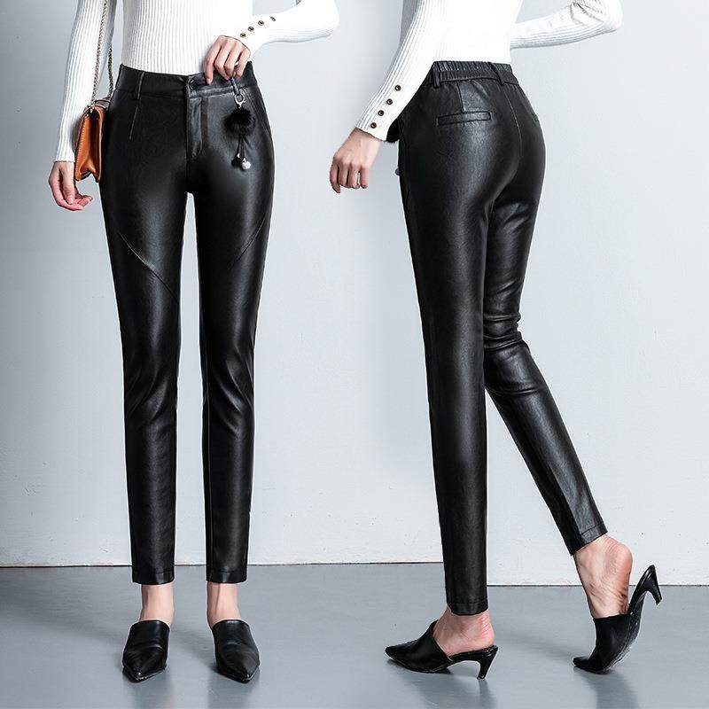 秋冬83959季新脚女士时休闲皮裤修身铅笔尚小绵羊皮裤款子,女装/女士精品,休闲裤,淘宝优惠券,粉丝福利购,淘宝优惠卷