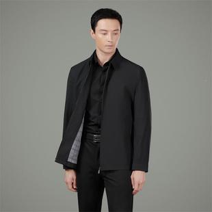 夹装 薄克款 克经典 中老年茄克6605 爸男 春秋季 KJ衫 高级感夹爸男士