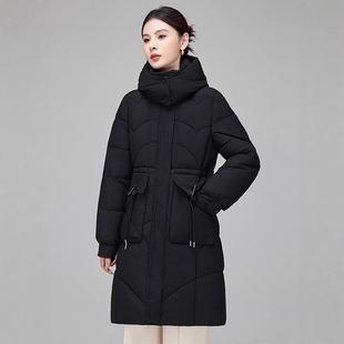 保加棉厚暖洋气季 羽绒服女中长款 洋气妈妈棉衣款 801新款 外套 冬71