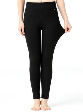 冬季男羊绒保高暖裤加绒加厚女士打底士裤腰腰QRH护膝护羊毛线裤