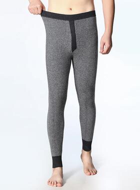 冬季羊织绒线男士厚款羊PRT毛裤针无缝弹力毛裤裤打底高腰保暖裤