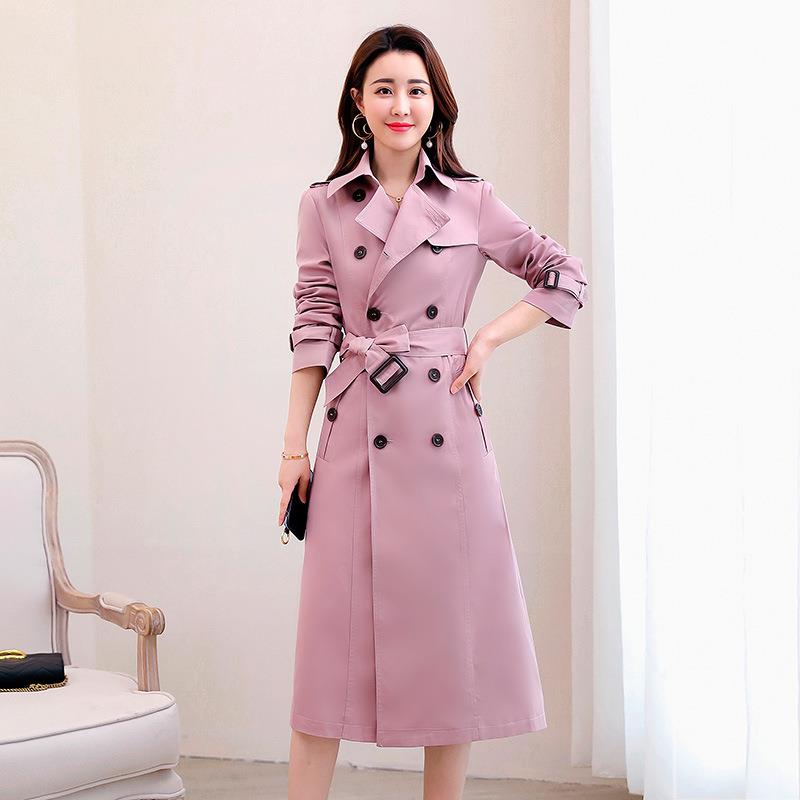 风衣流女ZYU90秋中长款季款行女装时尚气质韩版休闲显瘦新款外套