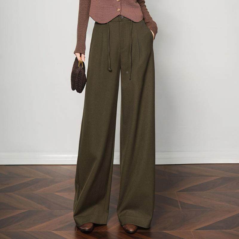 摩登职业绵羊阔裤腿女E68919秋冬毛高腰职裤场西装裤韩版时髦拖地,女装/女士精品,休闲裤,淘宝优惠券,粉丝福利购,淘宝优惠卷