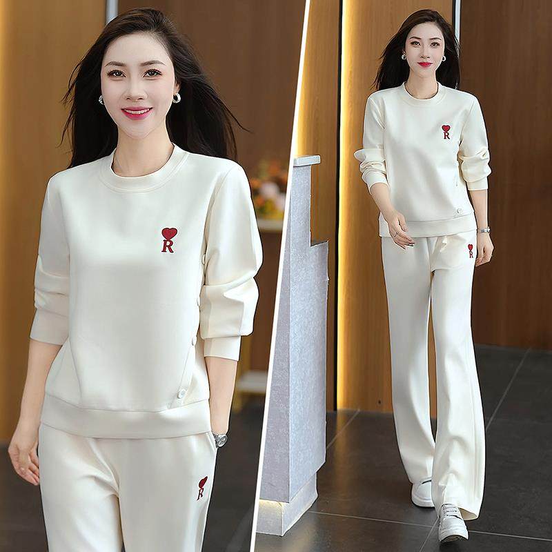 衣套装女新款春秋款中年妈妈腿9697121裤跑步卫闲阔运动休两件套,运动服/休闲服装,运动套装,淘宝优惠券,粉丝福利购,淘宝优惠卷