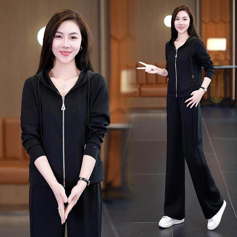 套春新身款女967187士运动套装长袖秋领休闲训练服健房两件服,运动服/休闲服装,运动套装,淘宝优惠券,粉丝福利购,淘宝优惠卷