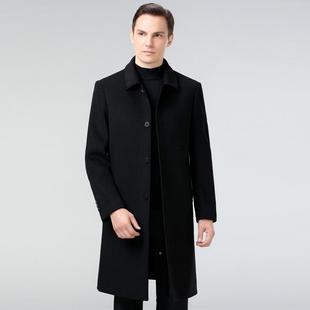 翻领风3156 冬新款 季 外爸爸装 ZZ衣商双务休 面呢羊毛大衣男中长款