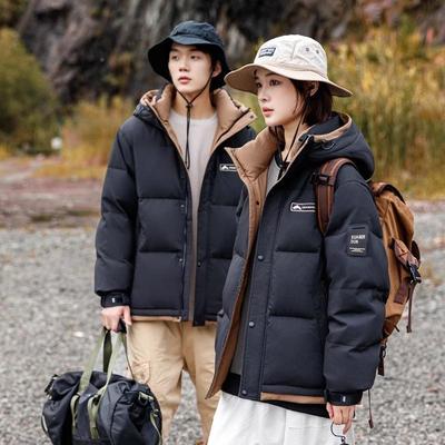 正品高大牌年时865冬白绒鸭绒羽服短档款连帽尚情侣装加厚外套潮