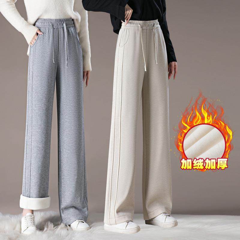 专羊毛呢柜休闲裤女秋紧冬新款直筒松腰时阔尚显瘦加绒9335腿裤子,女装/女士精品,休闲裤,淘宝优惠券,粉丝福利购,淘宝优惠卷