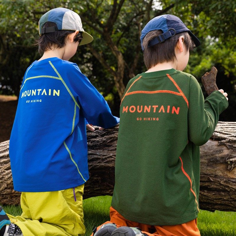 吉米妈童装秋季速干抗菌T恤