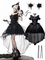 Original official Star Swan Dream lolita dark Gothic style girl dress, wedding daily short-sleeved dress thumbnail 5