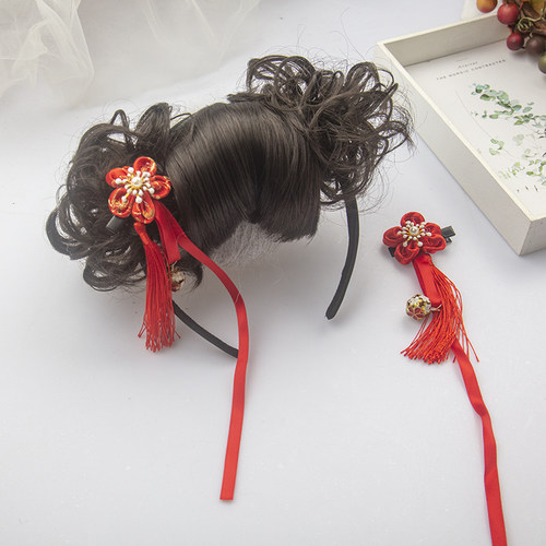 汉服儿童假发古风款新年儿童假发