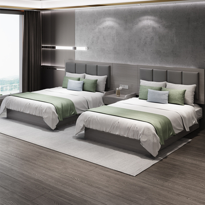 宾馆家具标间全套客房专用床酒店式公寓大床民宿双床汉庭全季家具