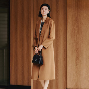 高级轻奢驼色羊毛羊绒大衣 时尚 1E41D3596 专柜新款 歌蒂诗冬季