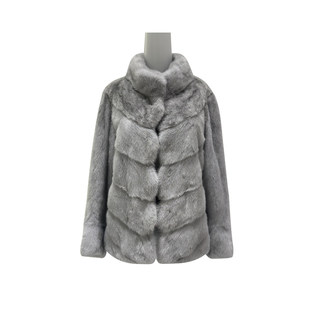 8E42C0909 轻奢立领水貂毛皮草 歌蒂诗冬专柜新款 简约大气时尚