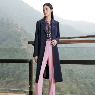 西装 通勤百搭气质感中长款 领风衣女1D32F2073 新款 歌蒂诗专柜春季