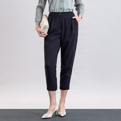 歌蒂诗夏季专柜新款时尚休闲宽松百搭直筒小脚8分裤1C21K8230