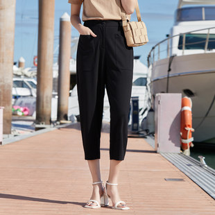 女士5D21K8041 休闲百搭宽松舒适8分哈伦裤 歌蒂诗夏季 专柜新款