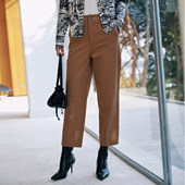 女 歌蒂诗春季 简约百搭通勤直筒九分裤 时尚 1F31K3600 专柜新款