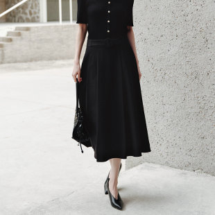 气质花边高腰百褶半身长裙 时尚 1G13Q3597 专柜新款 歌蒂诗2026春季