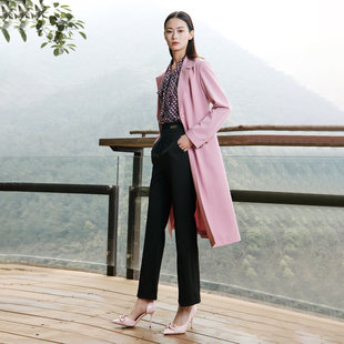 风衣女 歌蒂诗春季 通勤简约大气中长款 时尚 1D32F2073 专柜新款