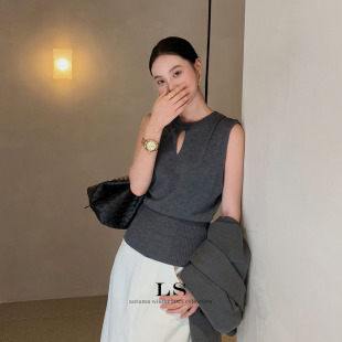 早秋上新优雅气质针织小衫 黑标极简 ls新品 女ct3005 牌