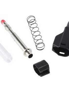 25.450.2 香蕉头/鳄鱼夹 【5件套】4mm 伸缩护套焊接叠插插头 黑